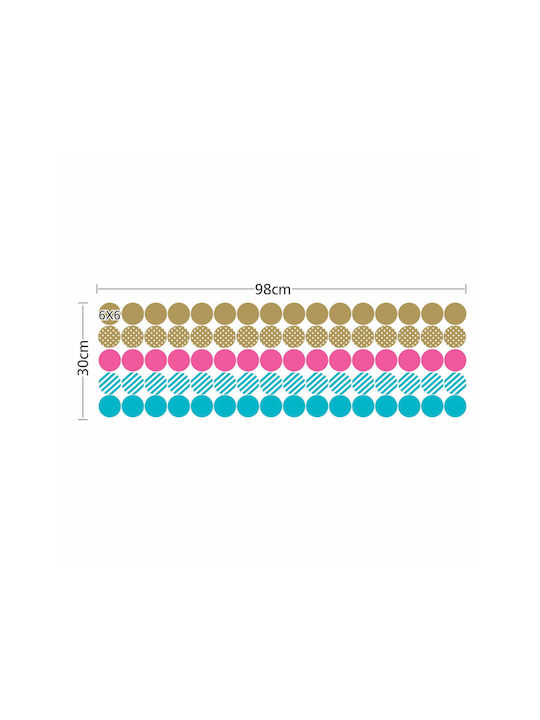 Caravelshop Kinder Wandsticker Fenster 98x30cm 80Stück