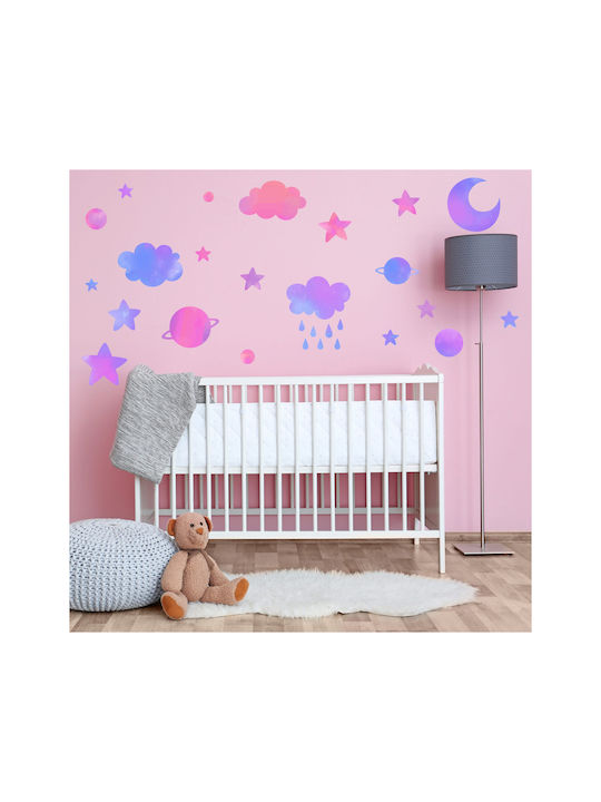 Caravelshop Детска стикерна за стена Стъкло 55x95бр