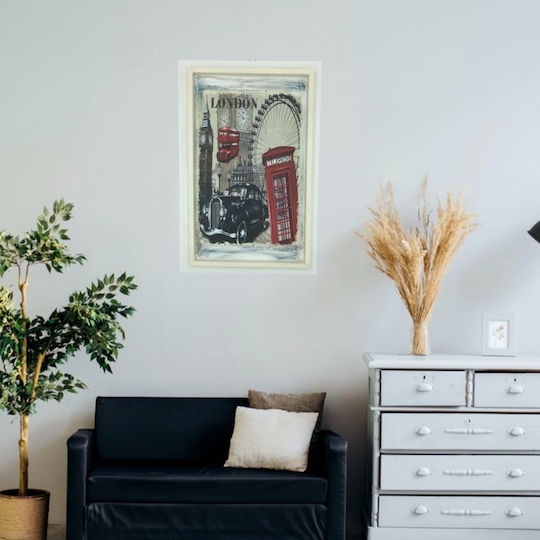 Handmade Wooden Framed London Big Ben Kids Wall Art
