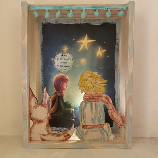 Illuminated Framed Led Little Prince Night