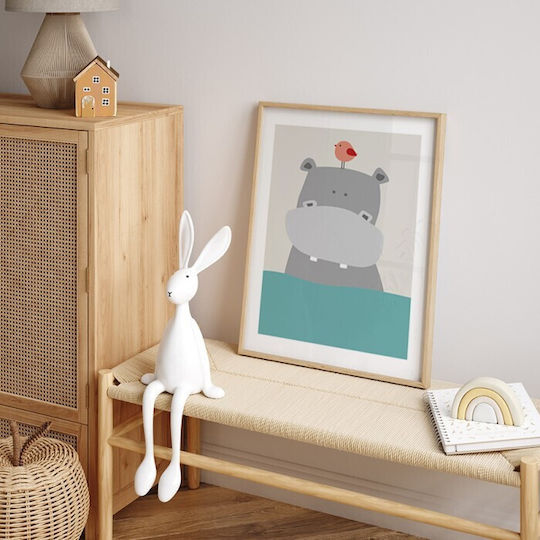 Poster Hippopotamus Paper 15x20cm