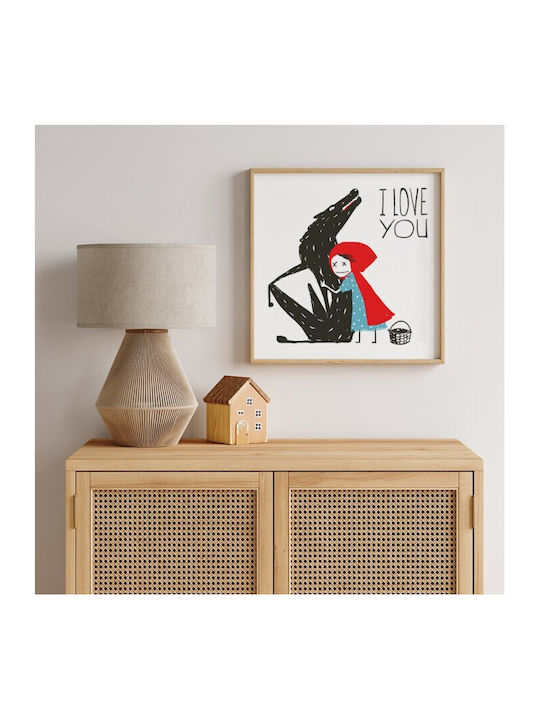 Αφίσες Poster Κοκκινοσκουφίτσα Χαρτί 30x30cm