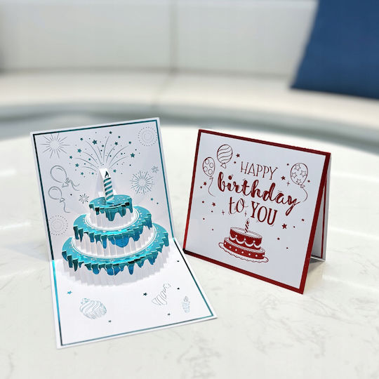 Birthday Card Playing Melody Music Light Cake Led Candle Plays Lights