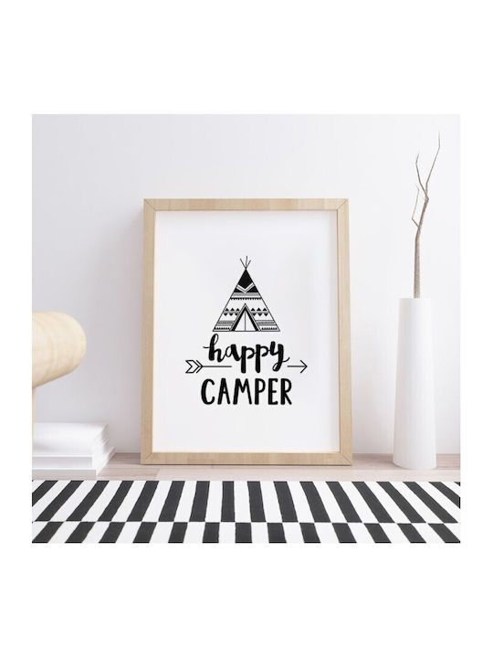 Αφίσες Poster Happy Camper Χαρτί 15x20cm