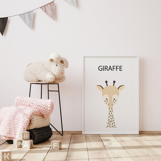 Giraffe Poster Paper 15x20cm
