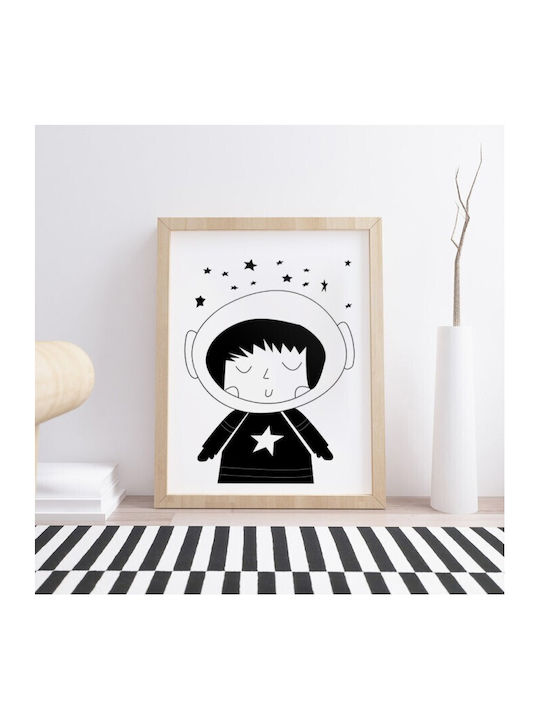Αφίσες Poster Κορίτσι Αστροναύτης Χαρτί 15x20cm
