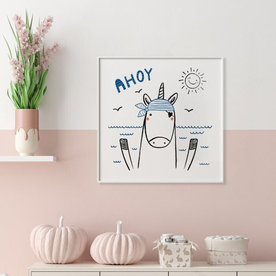 Unicorn Pirate Poster Paper 70x70cm