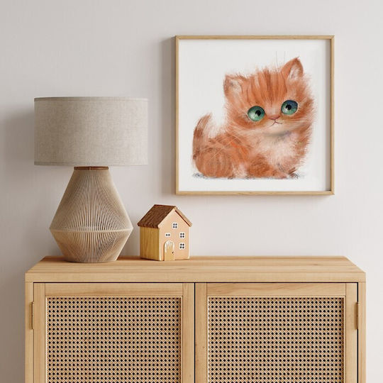 Poster Posters Orange Kitten Paper 90x90cm