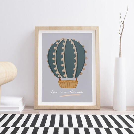 Balloon Shape Cactus Poster Paper 15x20cm