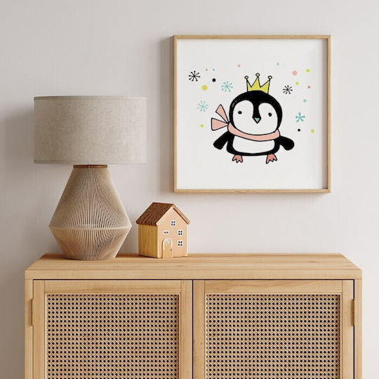 Poster Posters Penguin Crown Paper 40x40cm