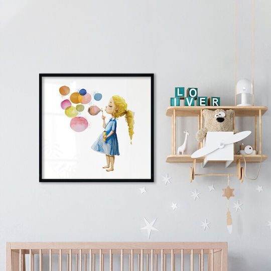 Girls Poster Bubble Making Paper 40x40cm