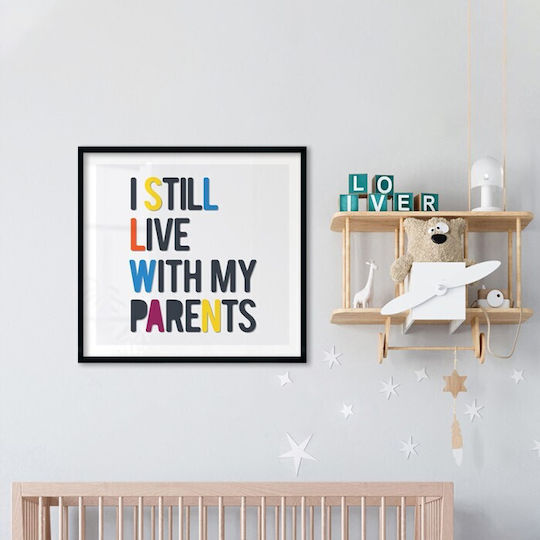Kids Posters Poster Children's English Phrase Paper 40x40cm