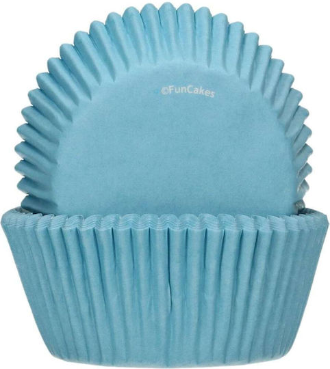Φορμάκια Muffin Γαλάζια Σετ 48 Τμχ
