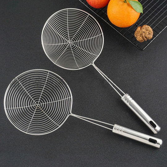 Shallow Spoon Spider Strainer Colander Metallic Purple 1pcs