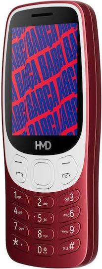 HMD Barca 3210 Dual SIM Mobile with Buttons Red