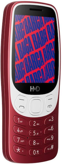 HMD Barca 3210 Dual SIM Mobile with Buttons Red