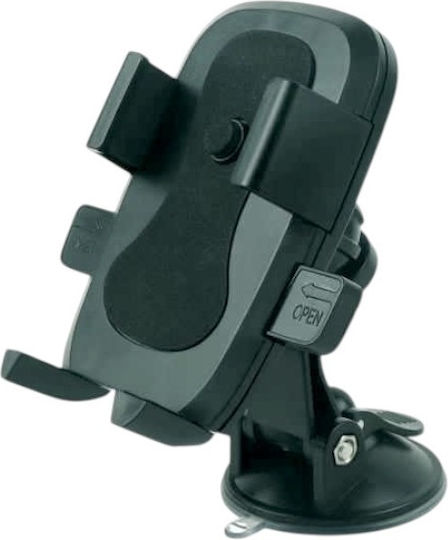 Car Mobile Mount with Adjustable Hooks Black