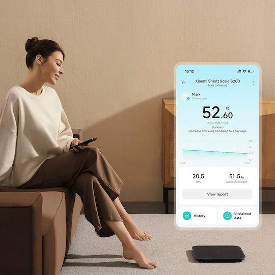 Xiaomi Mi Smart Scale S200 Digital Bathroom Scale Gray