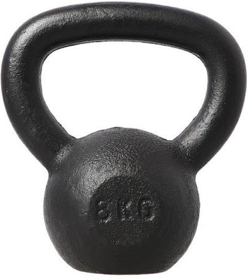 HMS Kettlebell aus Gusseisen 8kg Schwarz