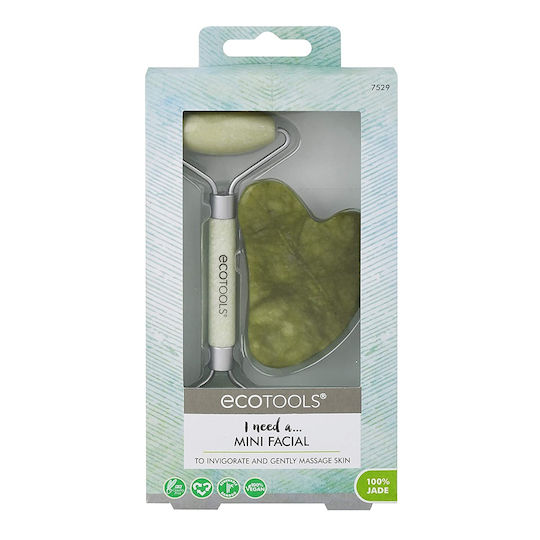 EcoTools Roller Προσώπου & Εργαλείο Gua Sha από Νεφρίτη