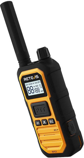 Retevis RB648P Ασύρματος Πομποδέκτης UHF 5W με Μονόχρωμη Οθόνη Σε Κίτρινο Χρώμα