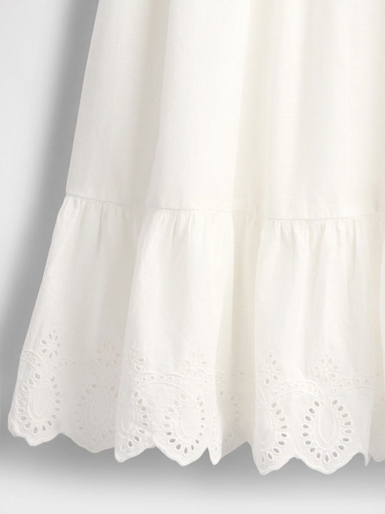Kinderkleid Ärmellos Off White