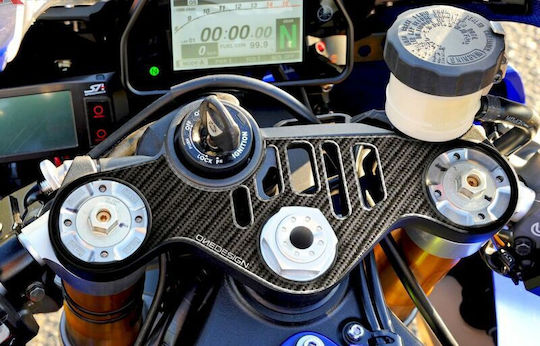 Onedesign Αυτοκόλλητο Τιμονόπλακας Ppsy17p Yamaha Yzf-r1 1000 Abs 15-21 Γκρι