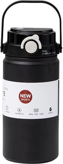 Bottle Thermos Stainless Steel / Plastic 1lt Black 616236