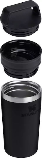 Stanley Cafe To-Go Μπουκάλι Θερμός Ανοξείδωτο BPA Free 350ml Black