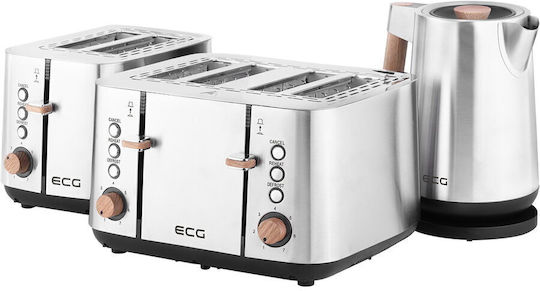 ECG Φρυγανιέρα 4 Θέσεων 1850W Inox