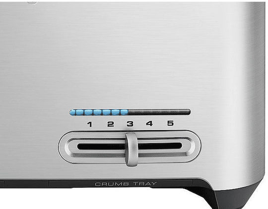Sage The Smart Toast Φρυγανιέρα 4 Θέσεων 1900W Γκρι