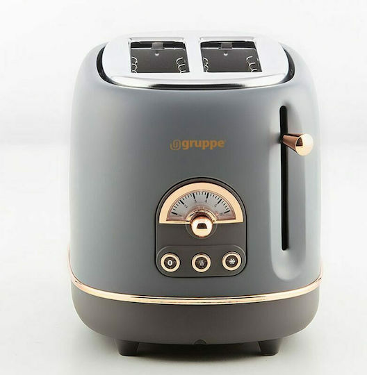 Gruppe TO-0201 Toaster 2 Slots 815W Gray