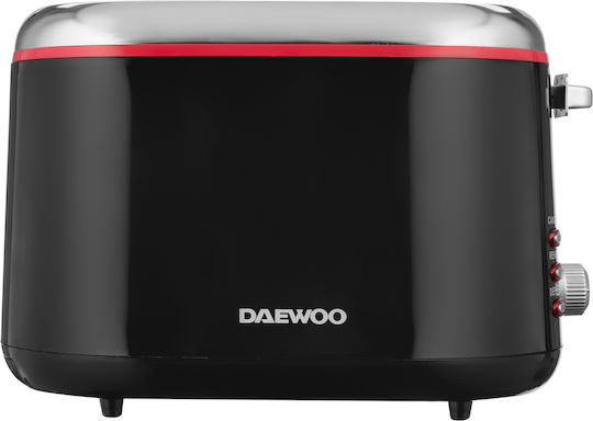 Daewoo Prăjitor de pâine 2 sloturi 900W Negru