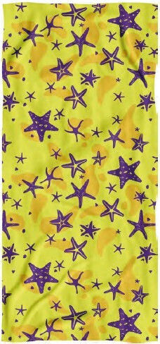 Miami Beach Beach Towel Yellow 70x150cm.