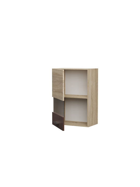 Alina Wall Kitchen Cabinet Sonomo-Mokka 50x30.5x71.8cm