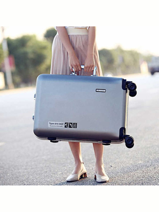 Kourk Medium Hard Blue Suitcase With 4 Wheels Height 69cm