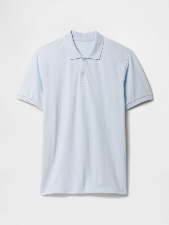 Polo Kurzarmbluse Serene Blue