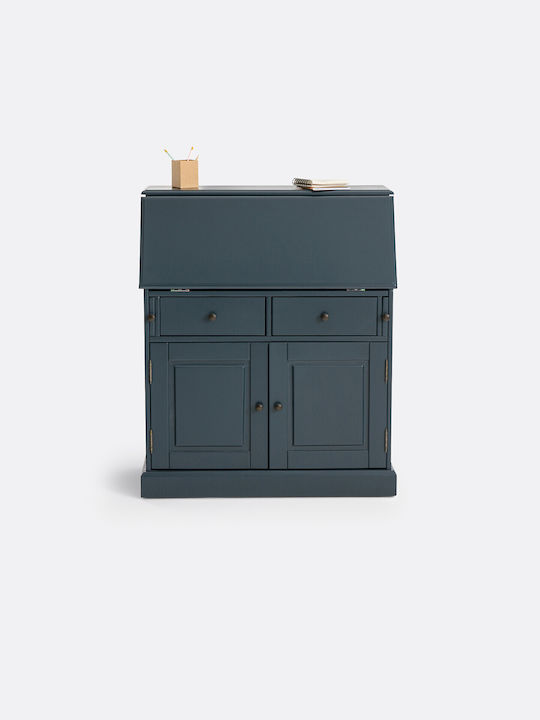 Γραφείο Betta από Μασίφ Ξύλο Γκρι 93x40x110εκ.