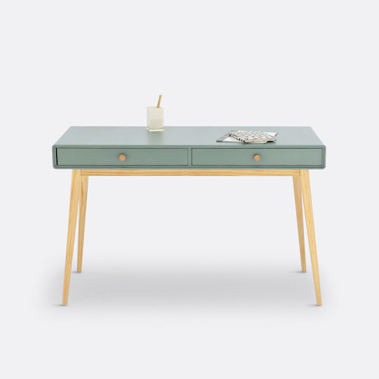Desk Jimi Wooden Green 120x53x75cm