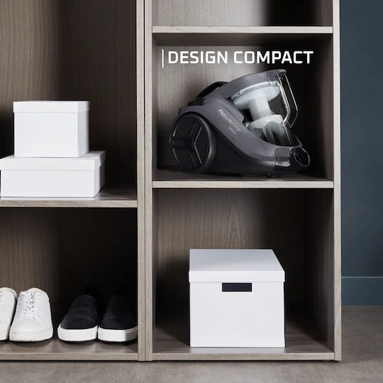 Rowenta Compact Power Прахосмукачка 750W С контейнер 1.5лт Сива
