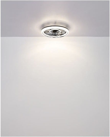 Globo Lighting Cirilla Πλαφονιέρα 48cm με Φως Μαύρη