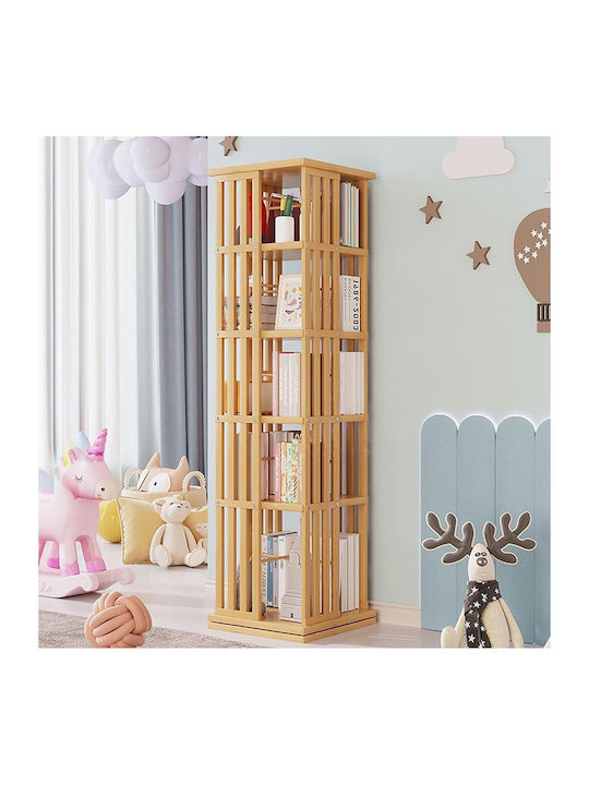 5-Tier Shelf H149x37x37cm Bamboo Wood