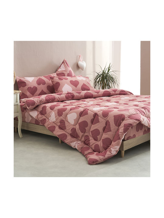 Charalambidis Textiles Сет Калъфки за Възглавници Червено 52x72см.