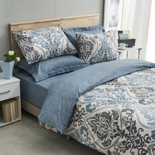 Charalambidis Textiles Σετ Μαξιλαροθήκες Μπλε 52x72εκ.