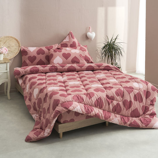 Charalambidis Textiles Σετ Μαξιλαροθήκες Κόκκινο 52x72εκ.