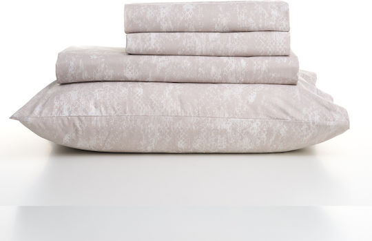 Charalambidis Textiles Σετ Μαξιλαροθήκες Μπεζ 52x72εκ.