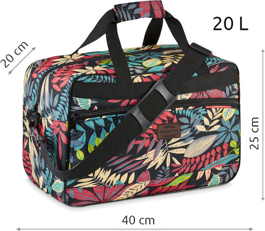 Zagatto Geantă de voiaj Înapoi 20lt Negru Textil L40xW20xH25cm