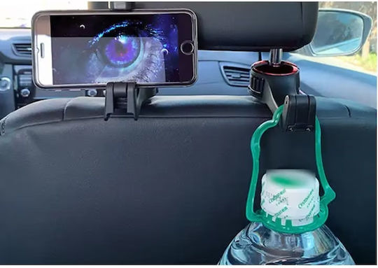Suport Auto pentru Telefon cu cârlige reglabile Roșie