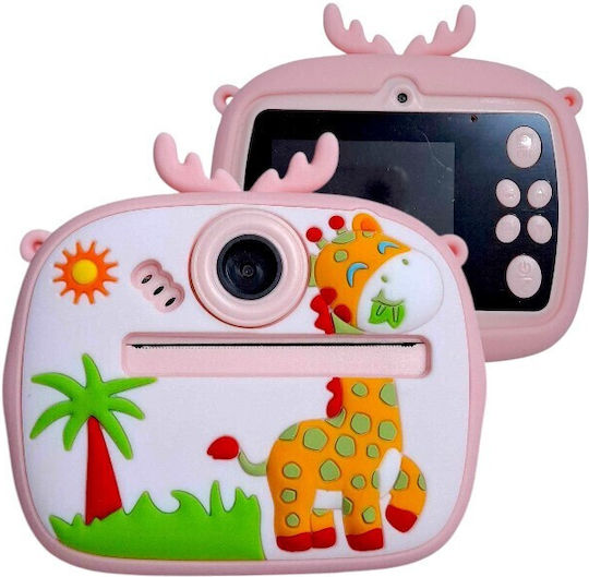 AM300-1 Children's Camera 20MP Full HD (1080p) with Thermal Printing Optical Zoom 8x Pink