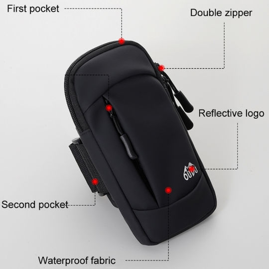 Oudu Mobile Phone Bag Running Outdoor Unisex Case Portable Mobile Phone Sports Open Pink